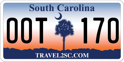 SC license plate OOT170