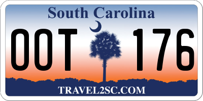 SC license plate OOT176