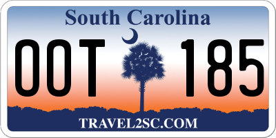SC license plate OOT185