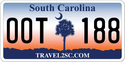 SC license plate OOT188
