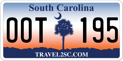 SC license plate OOT195