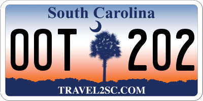 SC license plate OOT202