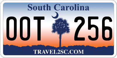 SC license plate OOT256