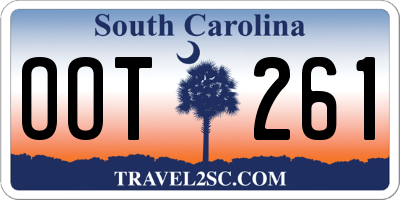 SC license plate OOT261