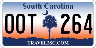 SC license plate OOT264