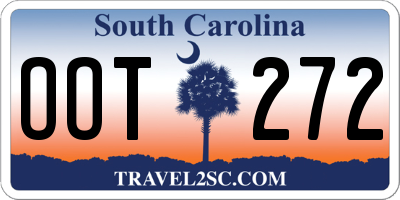 SC license plate OOT272
