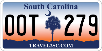SC license plate OOT279