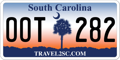 SC license plate OOT282