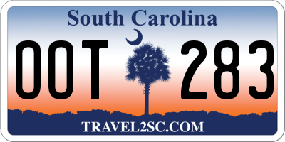 SC license plate OOT283