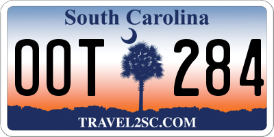 SC license plate OOT284