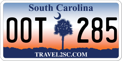 SC license plate OOT285
