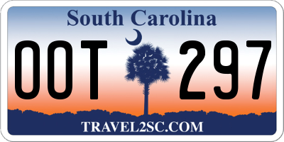 SC license plate OOT297