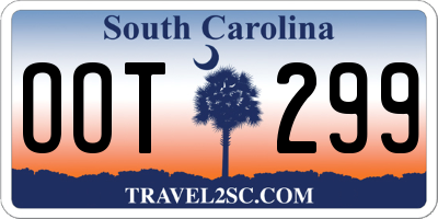 SC license plate OOT299