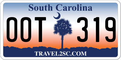 SC license plate OOT319