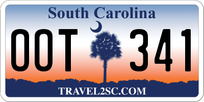 SC license plate OOT341