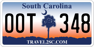 SC license plate OOT348