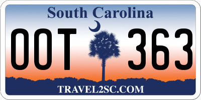 SC license plate OOT363