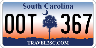 SC license plate OOT367