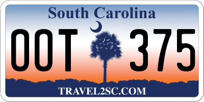 SC license plate OOT375