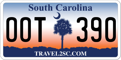 SC license plate OOT390