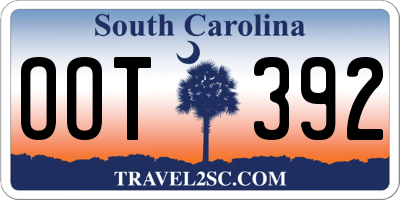 SC license plate OOT392