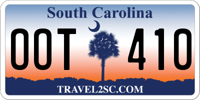 SC license plate OOT410