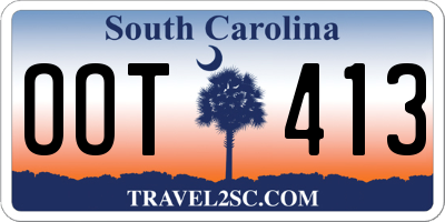 SC license plate OOT413