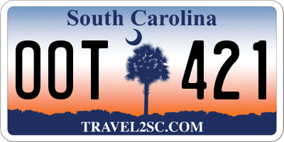 SC license plate OOT421
