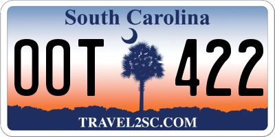 SC license plate OOT422