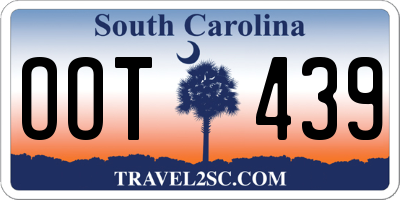 SC license plate OOT439