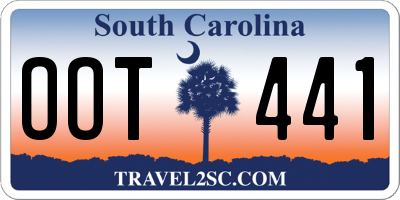 SC license plate OOT441