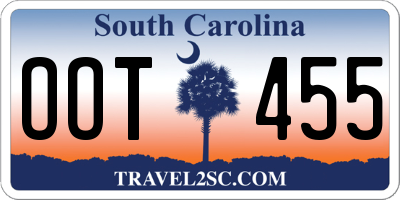 SC license plate OOT455