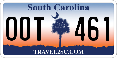 SC license plate OOT461