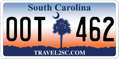 SC license plate OOT462