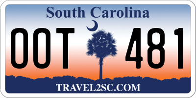 SC license plate OOT481