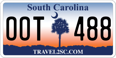 SC license plate OOT488