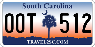 SC license plate OOT512