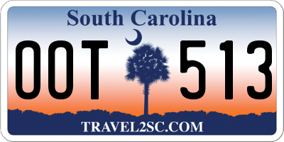 SC license plate OOT513
