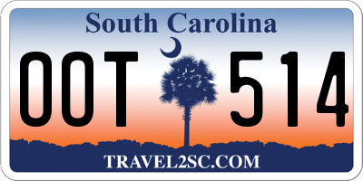 SC license plate OOT514