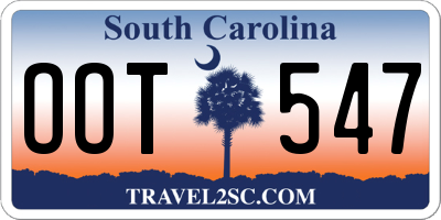 SC license plate OOT547