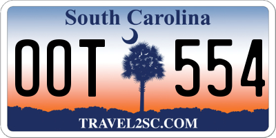 SC license plate OOT554