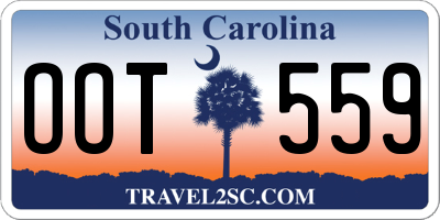 SC license plate OOT559