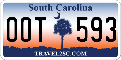 SC license plate OOT593