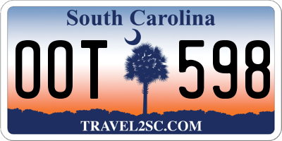 SC license plate OOT598