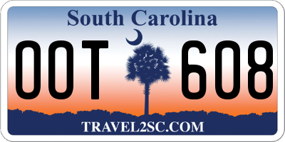 SC license plate OOT608