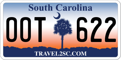 SC license plate OOT622