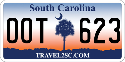 SC license plate OOT623