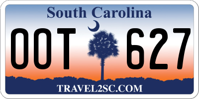 SC license plate OOT627