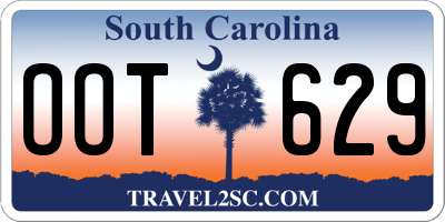 SC license plate OOT629