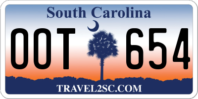 SC license plate OOT654